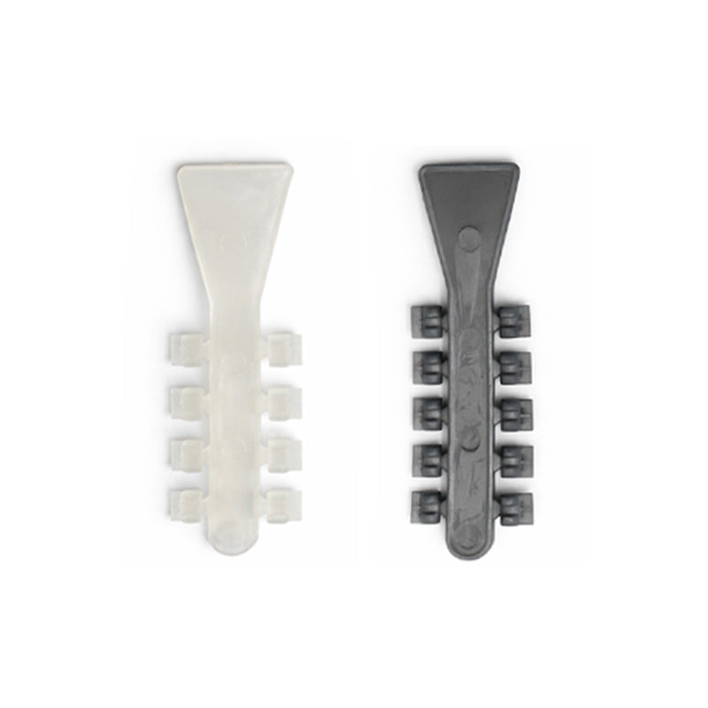 Clear Captain Rotation Wedges by Captain Orthodontics, showing their shape and size for orthodontic adjustments.
