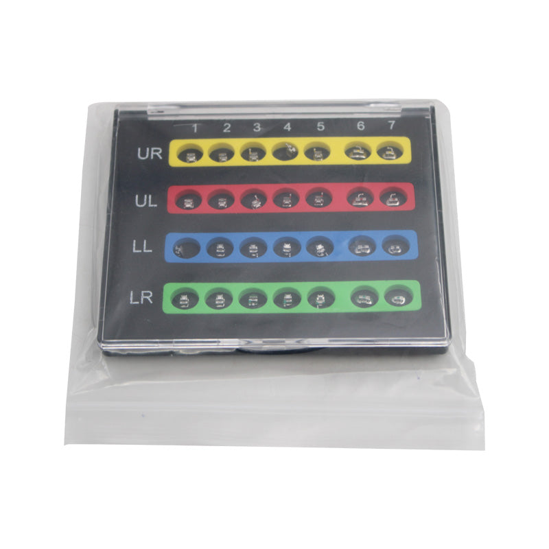 Captain Damon SL self-ligating orthodontic brackets with tubes and wires, designed for efficient tooth alignment.