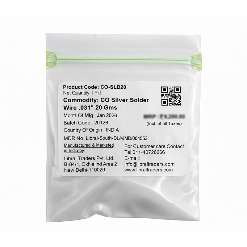 Captain Silver Solder Wire, 0.31 inches, silver solder for orthodontic applications from Captain Orthodontics.