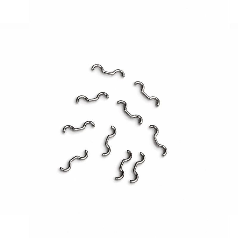 Captain Orthodontics Weldable Cleats for lingual braces, showing the small metal cleats used for secure attachment on dental appliances.