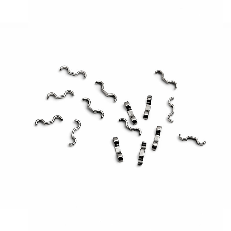 Captain Orthodontics Lingual Weldable Cleats for braces, showing the small, durable orthodontic cleats designed for lingual appliances.
