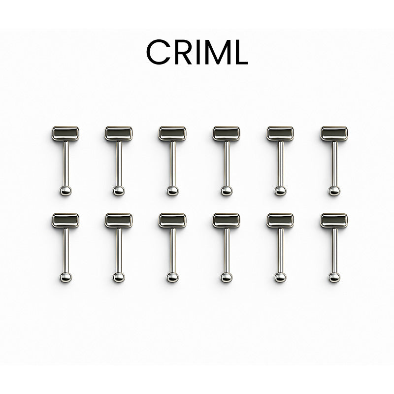 Captain Orthodontics Weldable Crimpable Hooks 021 x 025, medium size, shown in a pack of 10 for orthodontic use.