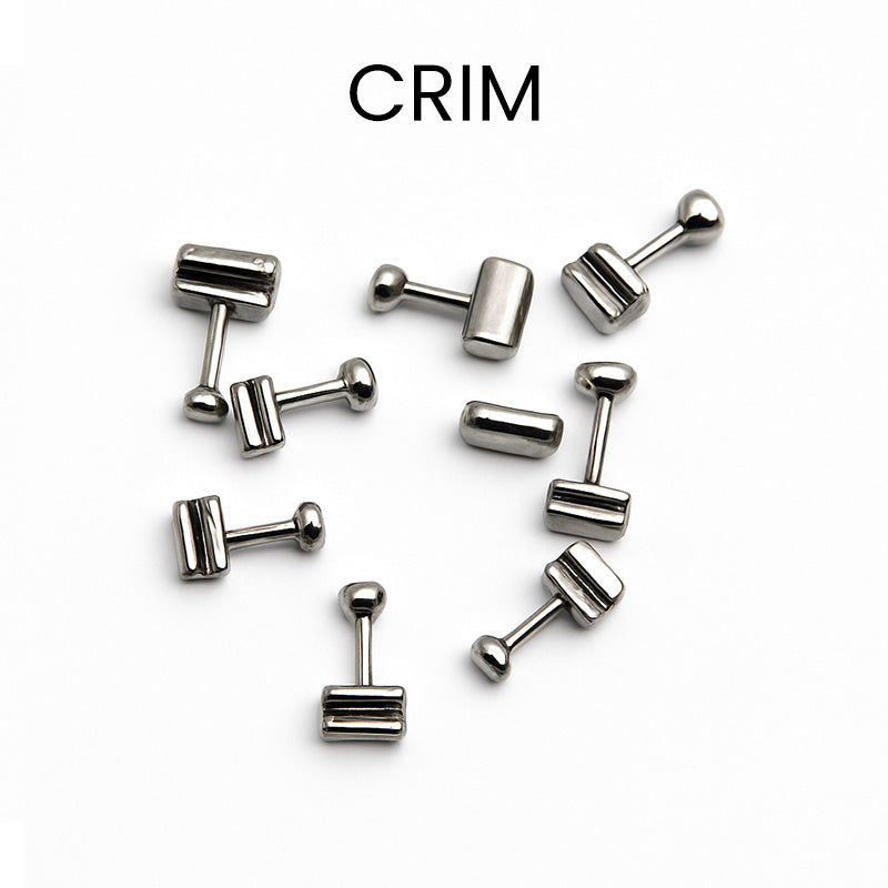 Captain Orthodontics weldable crimpable hooks, 021 x 025, medium size, set of 10, for orthodontic appliance bonding.