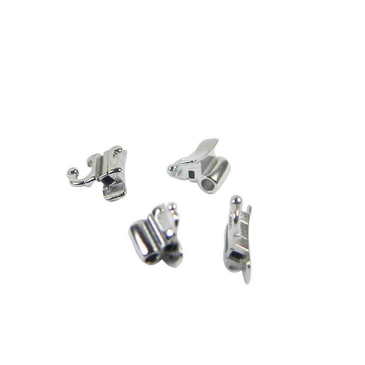 Captain Orthodontics weldable MBT/Roth .022 tubes for 1st molar, LD right, set of 5, for orthodontic appliance bonding.