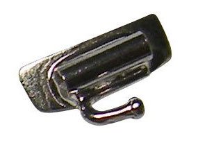Captain Orthodontics weldable tube .036" with hook, used for orthodontic wire connections, shown in a close-up image.