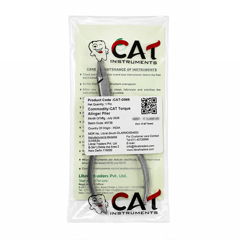 CAT Torque Aligner Pliers for Clear Aligners by CAT Instruments, designed for precise adjustments of orthodontic aligners.