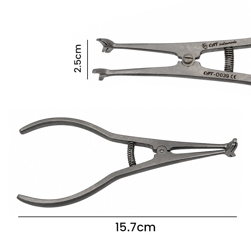 CAT Instruments anterior band forming plier for banding procedures, with ergonomic handles and precision tips.