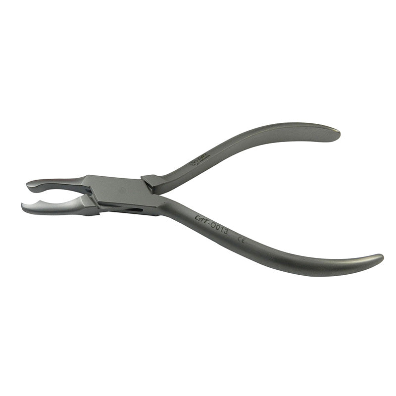 CAT Instruments Banding Contouring Plier in Johnson style for dental banding procedures, shown in a close-up view.