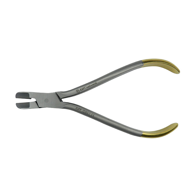 CAT Instruments archwire cutter with TC, dental cutters for precise orthodontic wire trimming, shown with sharp cutting blades.