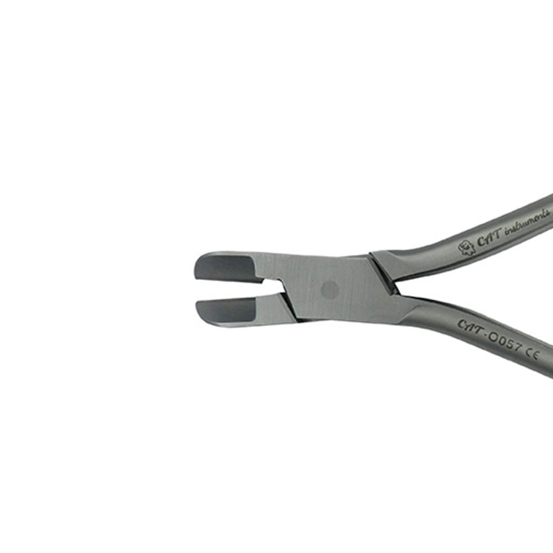CAT Instruments archwire cutter with TC, stainless steel dental cutter for precise orthodontic wire trimming.