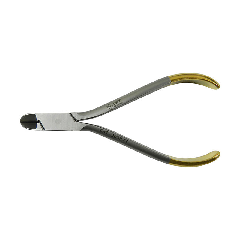 CAT Instruments mini 11.5 cm ligature cutter with TC inserts, designed for precise cutting in surgical procedures.