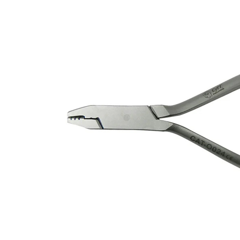 CAT Instruments De La Rosa with Grooves, 12.5 cm, a precision surgical instrument with grooved design for improved grip.