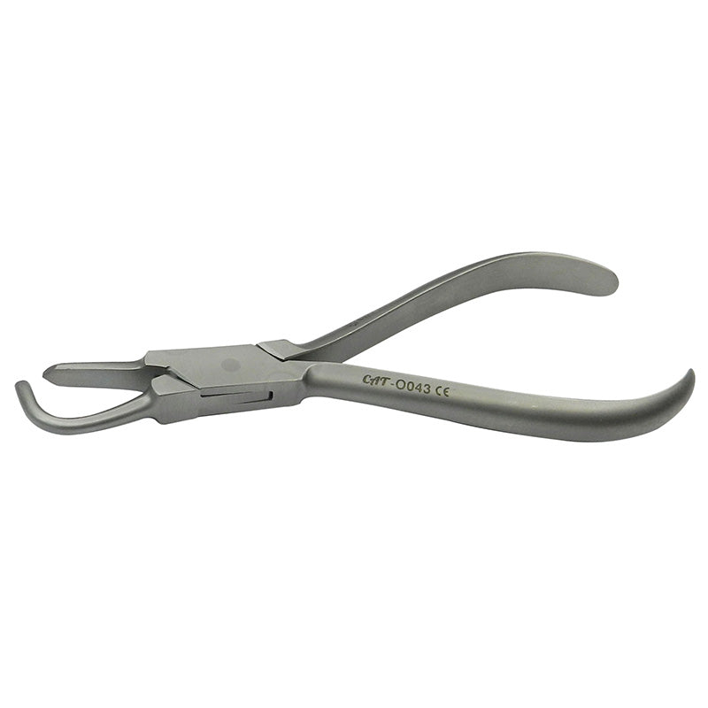 CAT Instruments posterior band remover pliers used for dental debanding procedures in orthodontics.