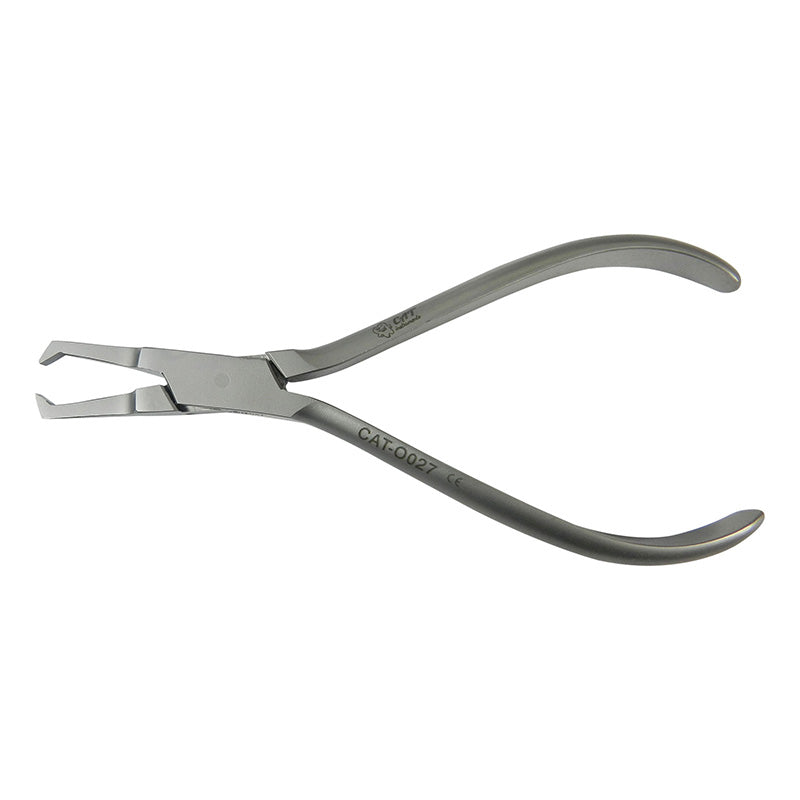 Straight CAT Instruments debonding pliers for bracket removal, designed for efficient orthodontic bracket removal.