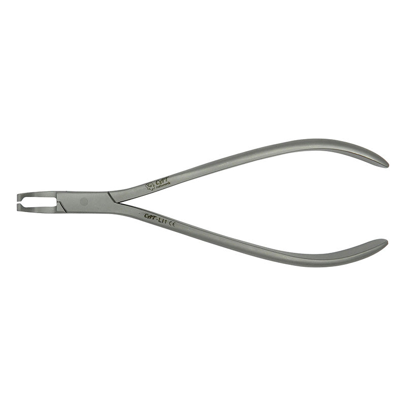 CAT Instruments debonding lingual bracket remover plier for orthodontic debonding and bracket removal.