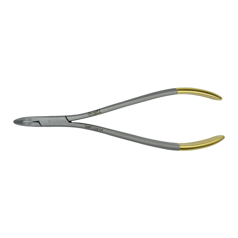 CAT Instruments debonding lingual micro mini ligature cutter with 60-degree angle for precise dental wire removal.