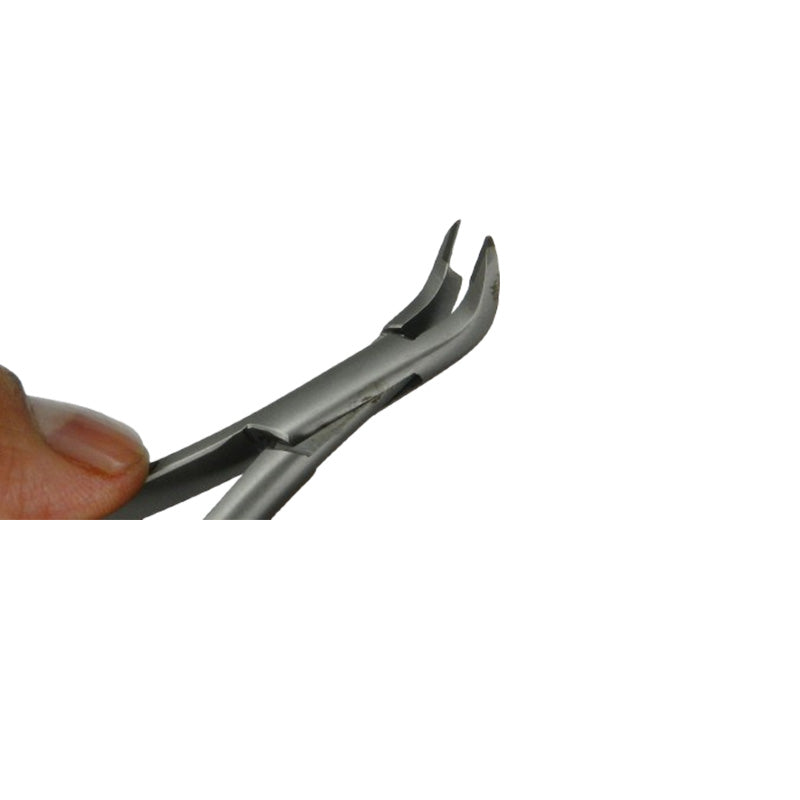 CAT Instruments lingual micro mini ligature cutter with a 60-degree angled blade for precise debonding in dental procedures.