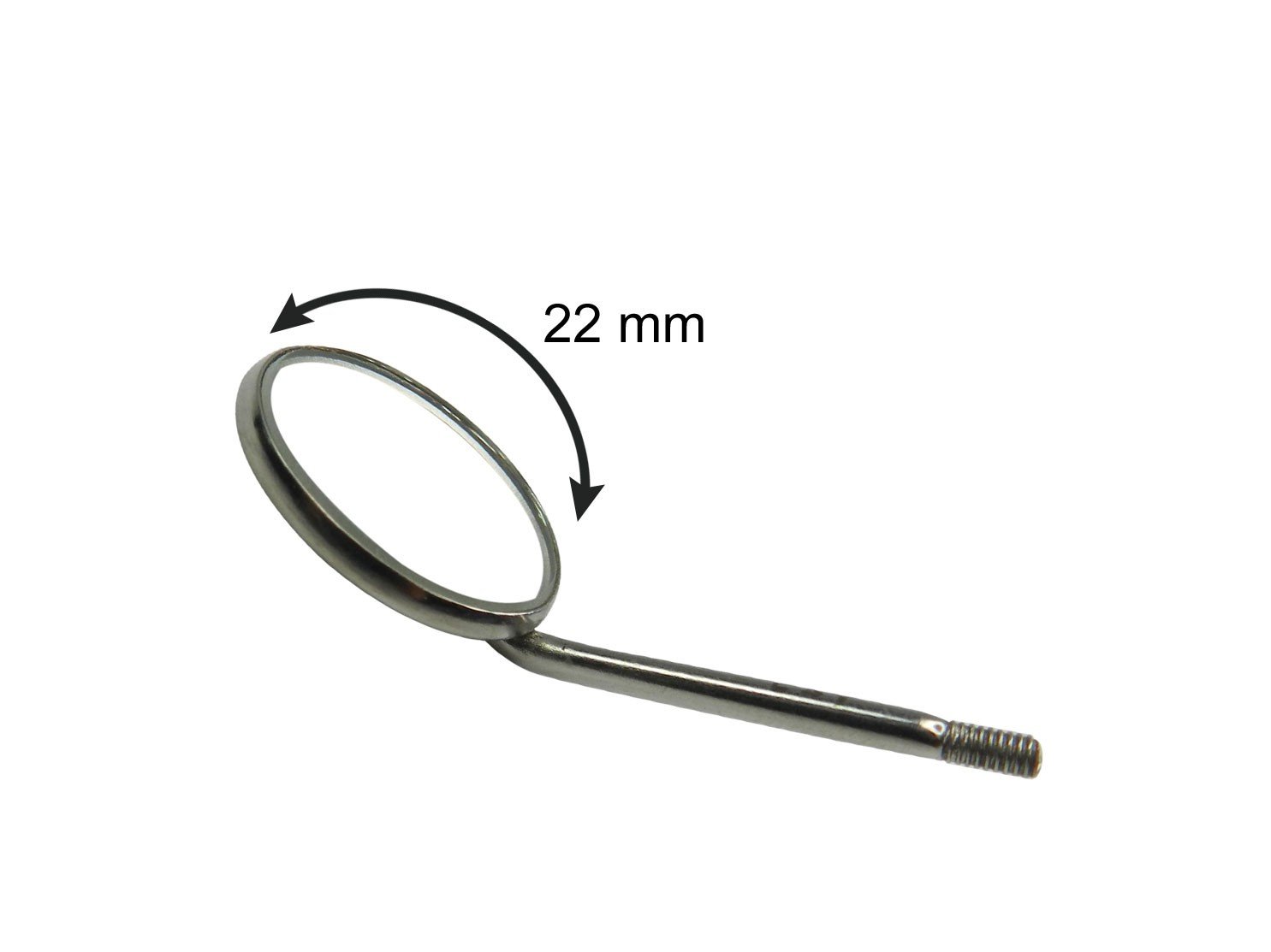 Plain 22 mm CAT Instruments cat mouth mirror with reflective surface for dental examinations.