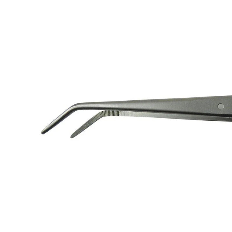 CAT Instruments London Cotton & Dressing Tweezer used for medical diagnostics, featuring stainless steel construction and precision tips.