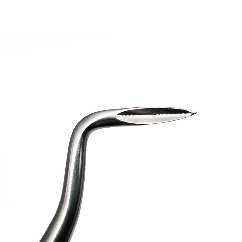 CAT Instruments Flohr Left Apexo elevator, a precision dental tool with ergonomic design for improved dental procedures.