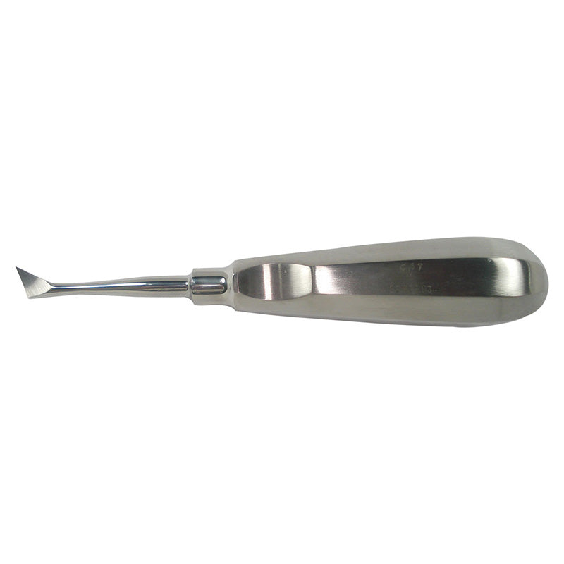 CAT Instruments Cryer Left Elevator, a precision surgical instrument with a curved tip for delicate procedures.