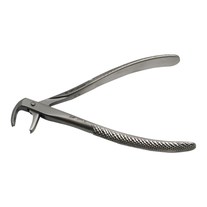CAT Instruments adult extraction forceps for lower molars, stainless steel dental forceps for tooth extraction procedures.
