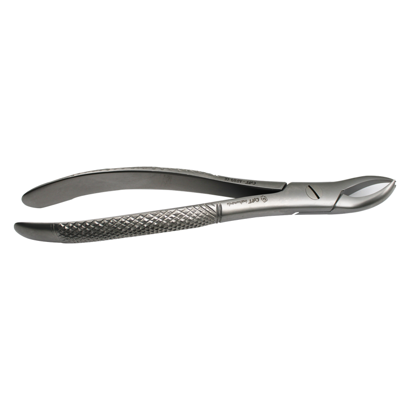 CAT Instruments upper cowhorn right extraction forceps for adult dental procedures, designed for precise tooth extraction.