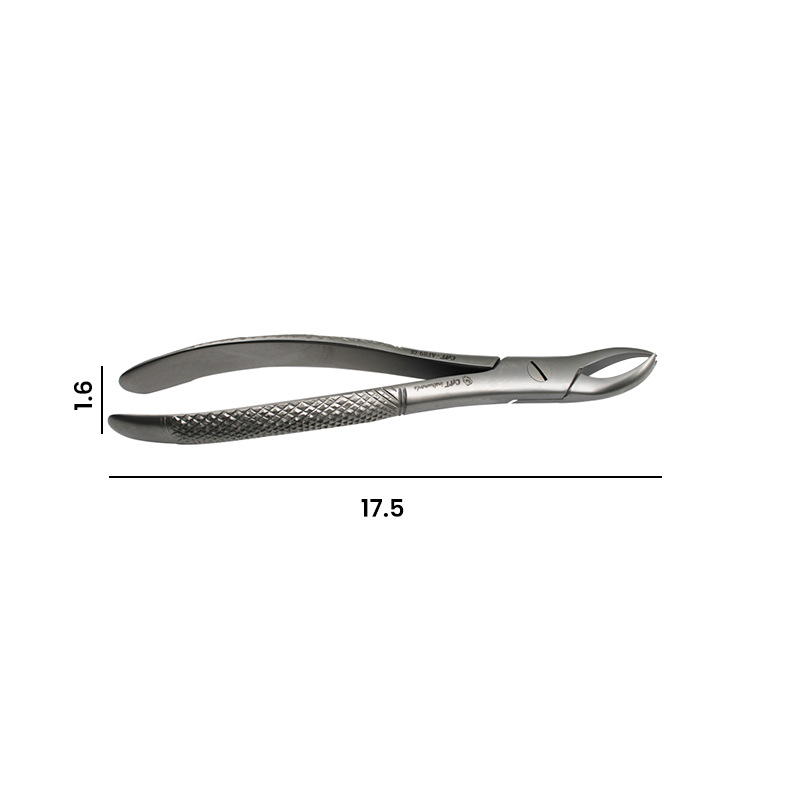 CAT Instruments upper cowhorn right extraction forceps for adult dental procedures, designed for precise tooth extraction.