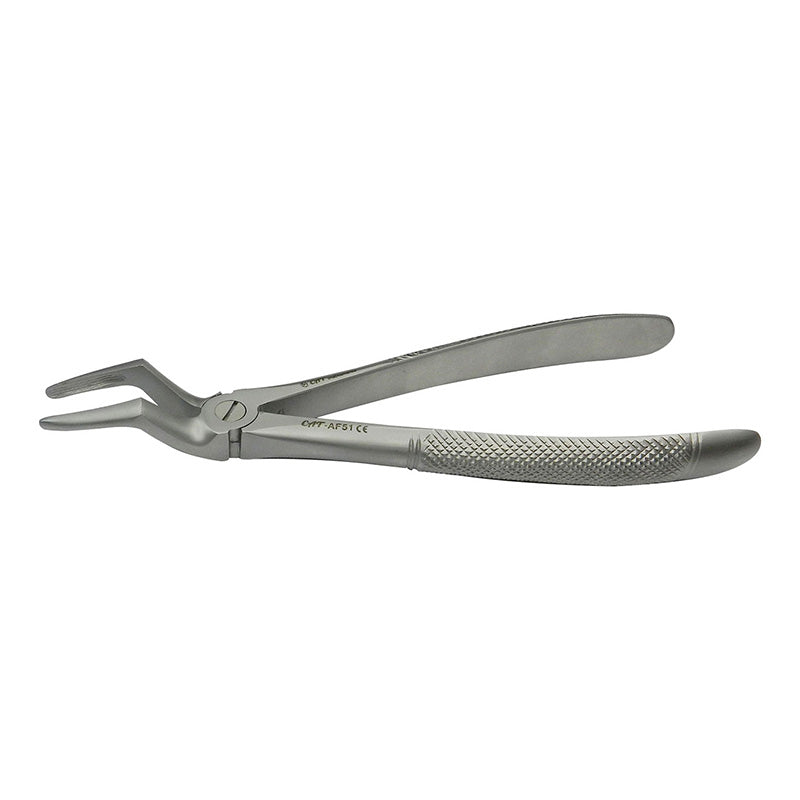 CAT Instruments extraction forceps for adult upper and lower roots with regular beak, used for dental root extraction.