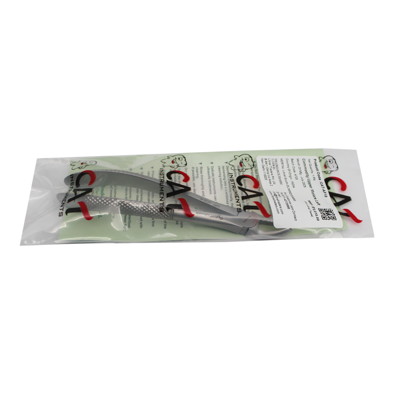 CAT Instruments adult extraction forceps for upper left molars, designed for efficient tooth removal in dental procedures.