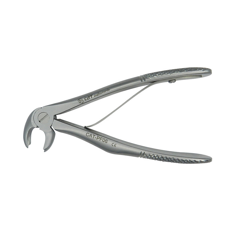 CAT Instruments pediatric lower molar extraction forceps designed for precise removal of baby teeth in dental procedures.