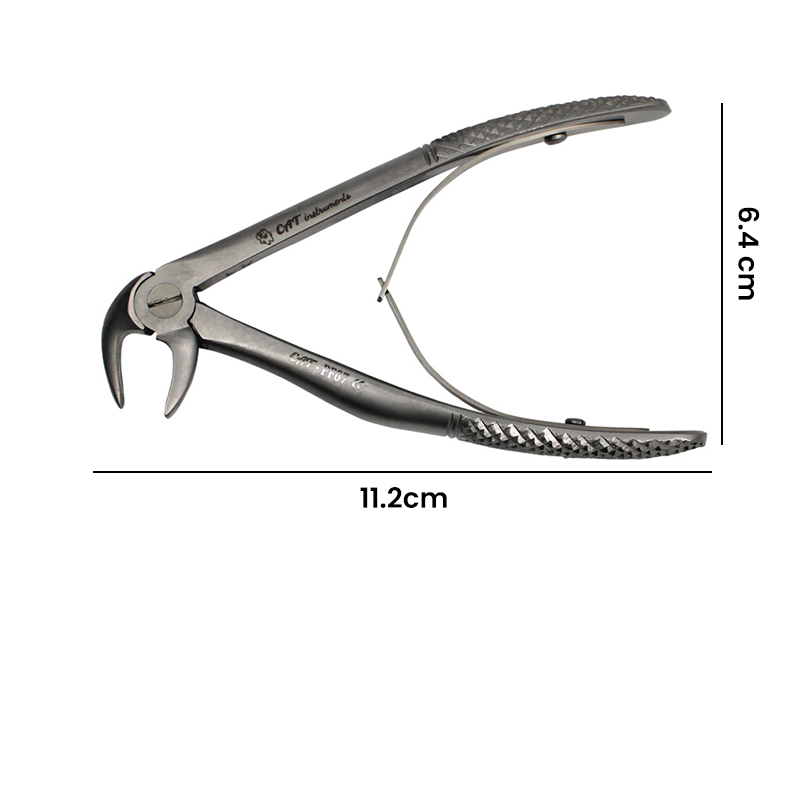 CAT Instruments pediatric lower premolar extraction forceps for safe and precise tooth removal in children.