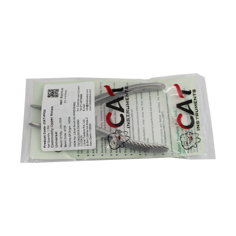 CAT Instruments Pedo Upper Molars Extraction Forceps for children’s dental procedures, designed for universal upper molar extractions.