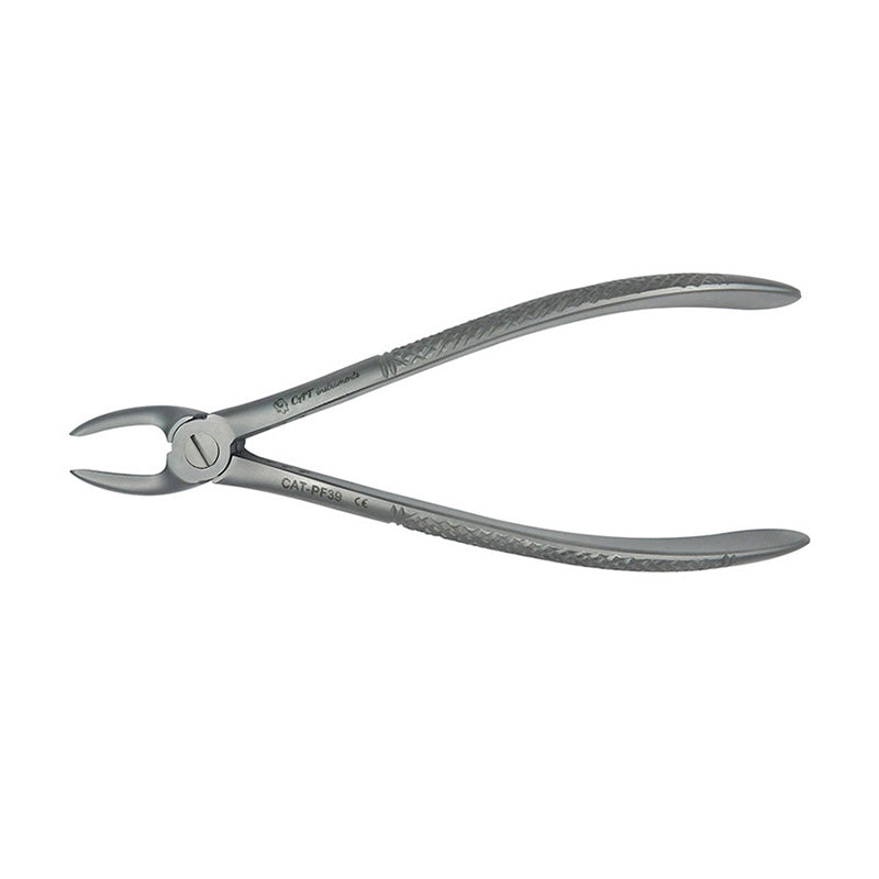 CAT Instruments pediatric upper premolar universal extraction forceps for dental procedures, designed for efficient tooth removal in children.
