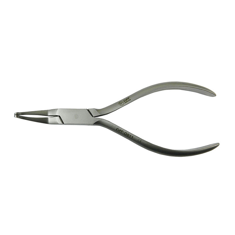 CAT Instruments How Style Curved Plier, 14 cm, showing the ergonomic handle and curved jaw design for precise gripping.