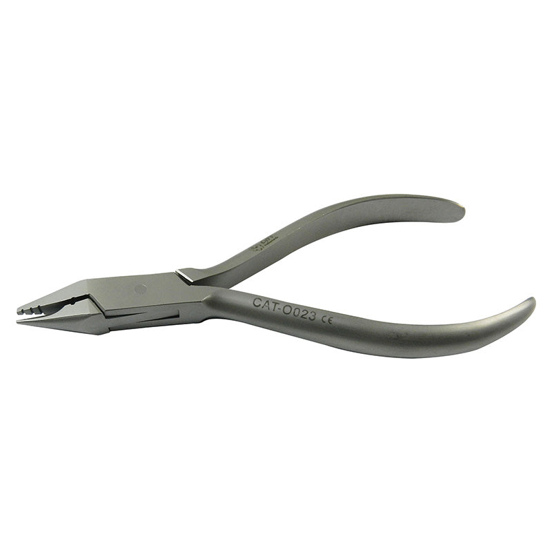 CAT Instruments light wire and bird beak plier with serrations, 12.5 cm, designed for precise wire and bird-related work.