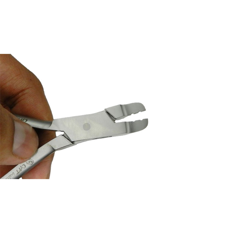 CAT Instruments lingual arch forming plier used for shaping and adjusting lingual orthodontic appliances.