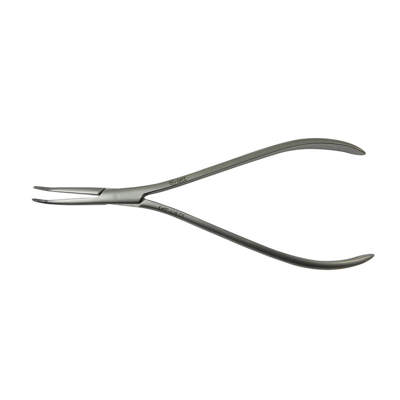 CAT Instruments lingual Weingart pliers, 14 cm, dental orthodontic tool with ergonomic handles for precise wire placement.