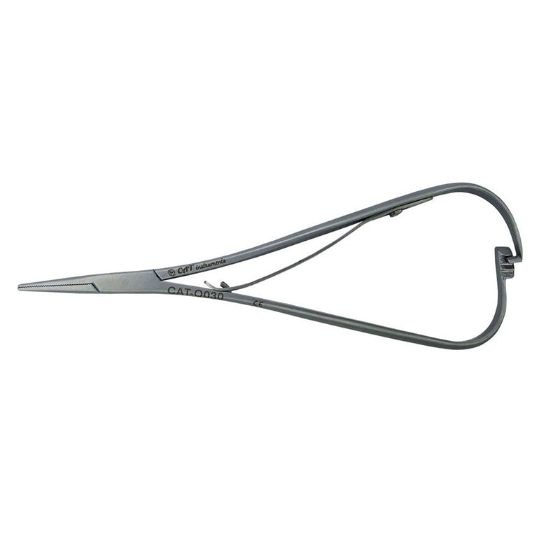 Mini CAT Mathieu needle holder and ligating forceps, 14 cm, surgical instrument for precise needle handling by CAT Instruments.