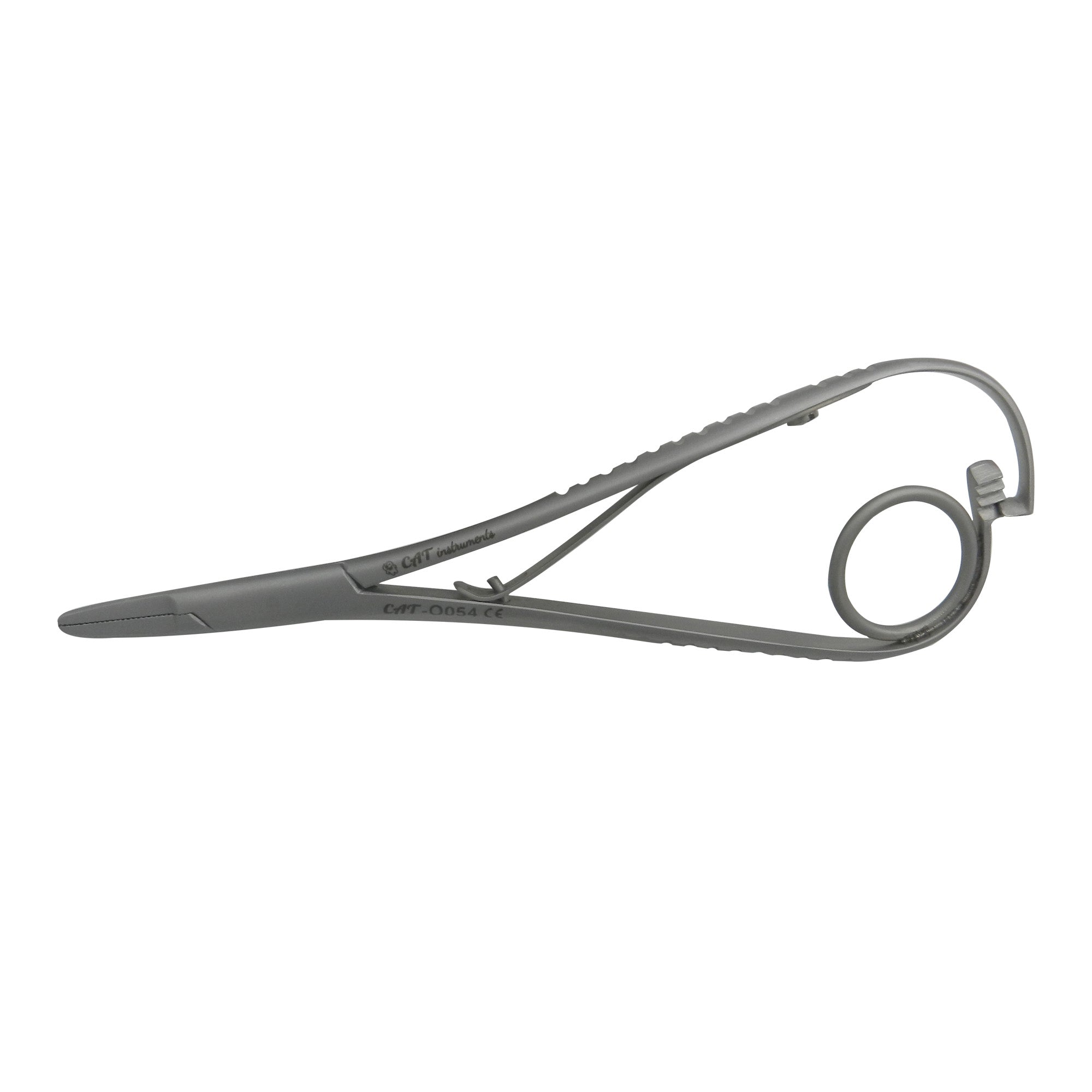 CAT Instruments Mathieu Needle Holder with Ring for precise ligating, featuring ergonomic design and stainless steel construction.