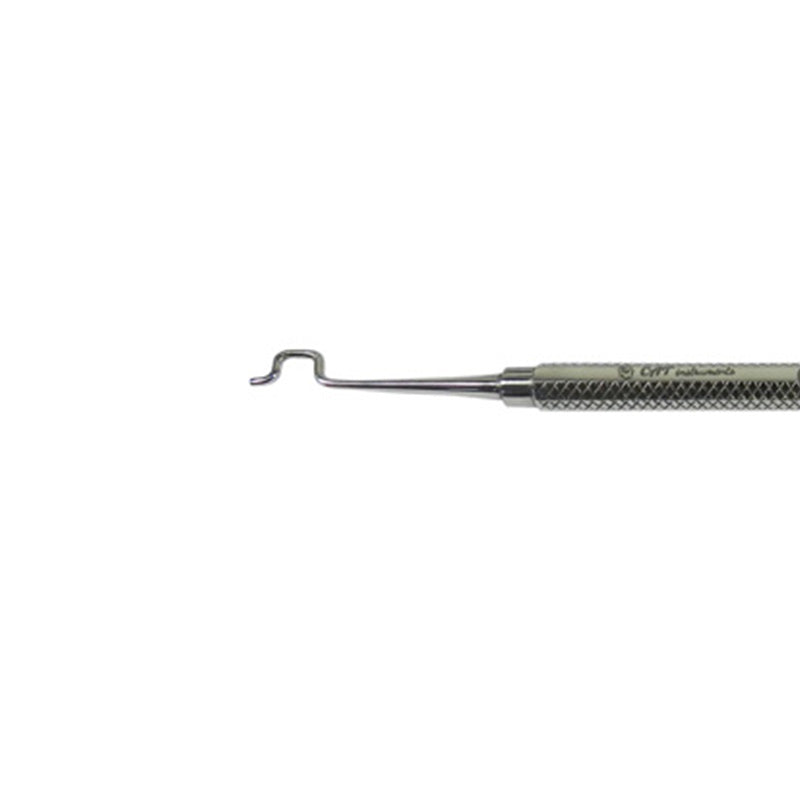 CAT Instruments CAT Twirl Plier needle holder and ligating tool on elastic modules for precise surgical procedures.