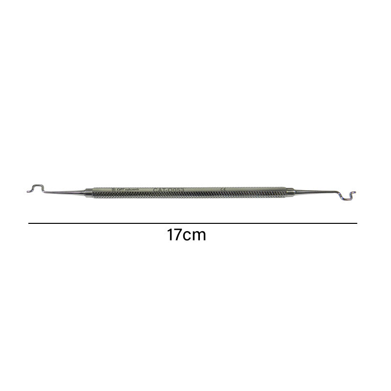 CAT Instruments CAT Twirl Plier needle holder and ligating tool on elastic modules, used for precise surgical procedures.