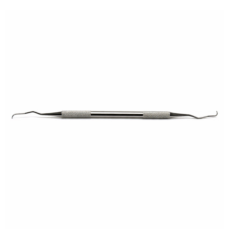 CAT Instruments Cat Gracy Currets Fig 3/4 periodontal instrument with stainless steel design, used for dental periodontal procedures.