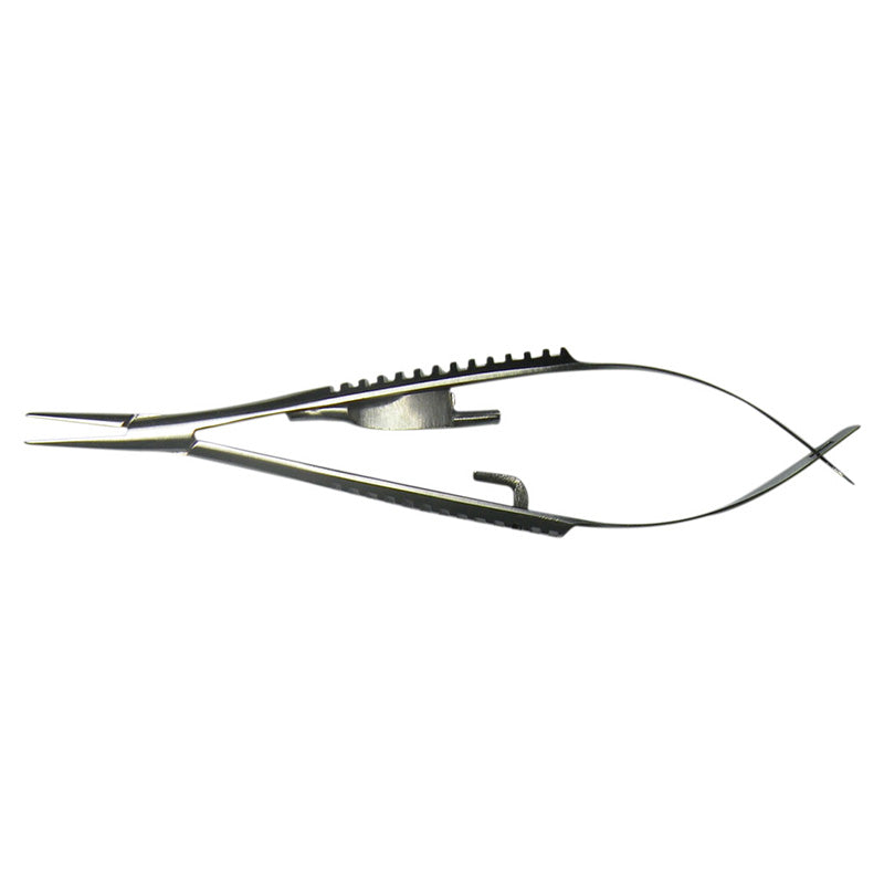CAT Instruments Castroviejo Needle Holder Straight 9 cm surgical instrument with textured tips for precise needle handling.