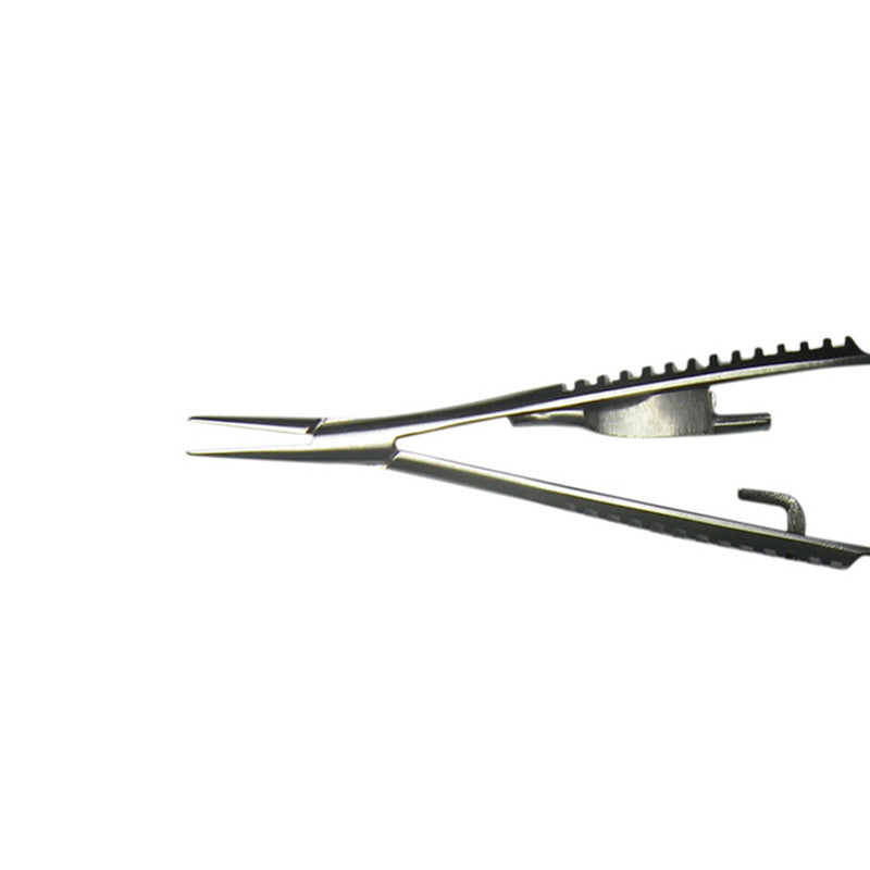 CAT Instruments Castroviejo Needle Holder straight 9 cm, surgical instrument with fine tips for precise needle handling.
