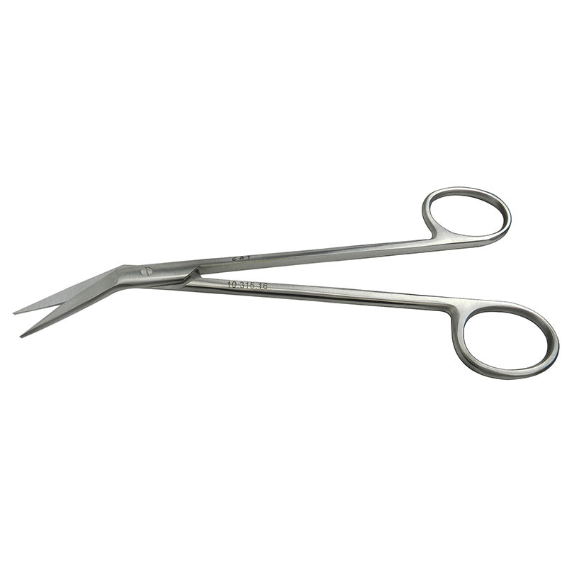 CAT Instruments Locklim Gum Scissors, 6 1/4-inch surgical scissors for precise gum tissue cutting and dental procedures.