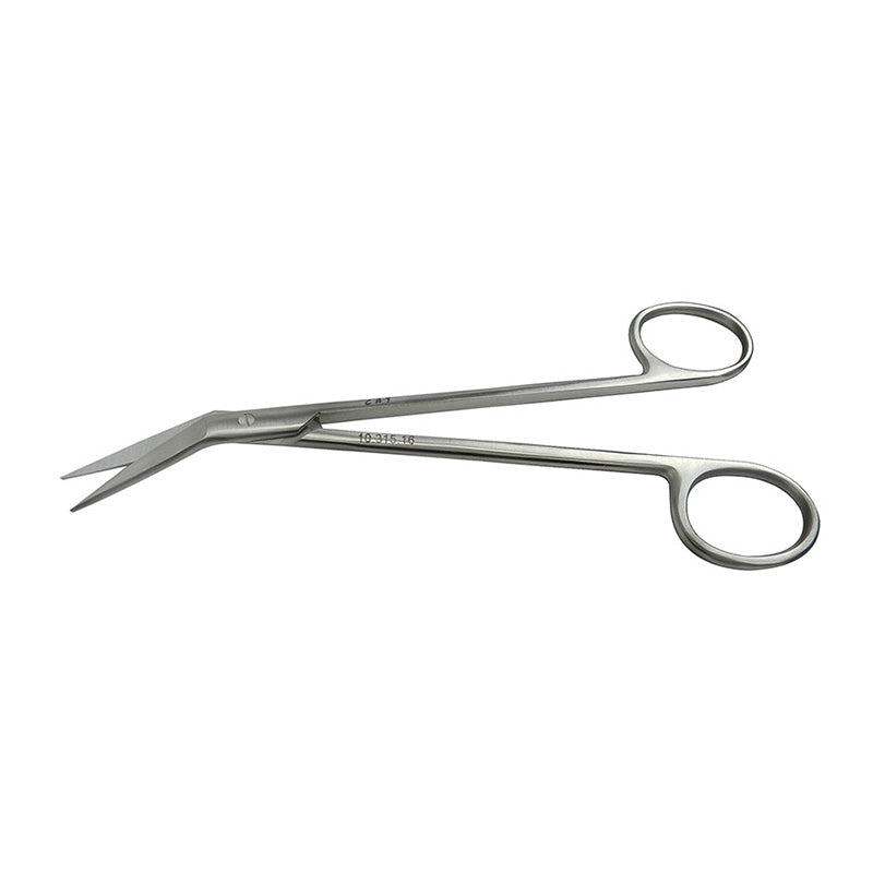 CAT Instruments surgical Locklim Gum Scissors, 6 1/4 inches, with stainless steel blades for precise gum tissue cutting.