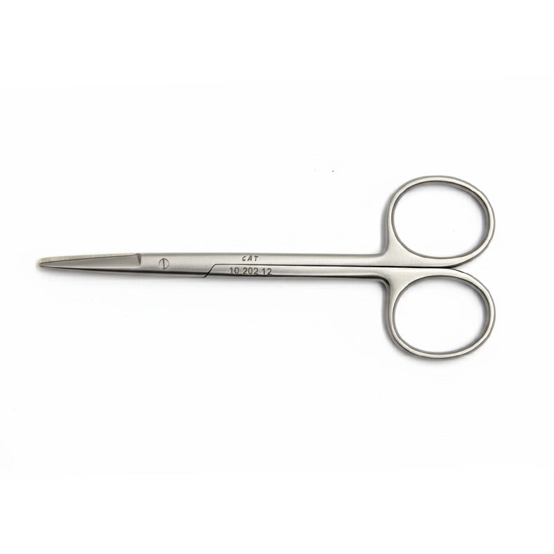 CAT Instruments Spencer operating scissors, 4 3/4-inch surgical scissors with sharp blades for precise medical procedures.