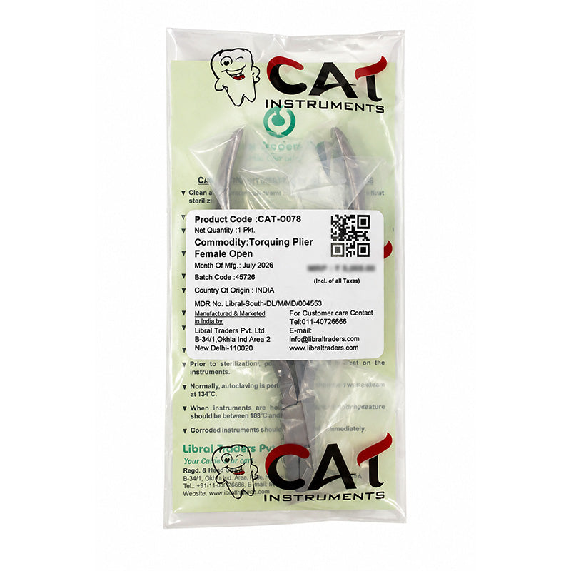 CAT Instruments female torquing plier with open thin beak, utility and specialty tool for precise gripping and torque application.