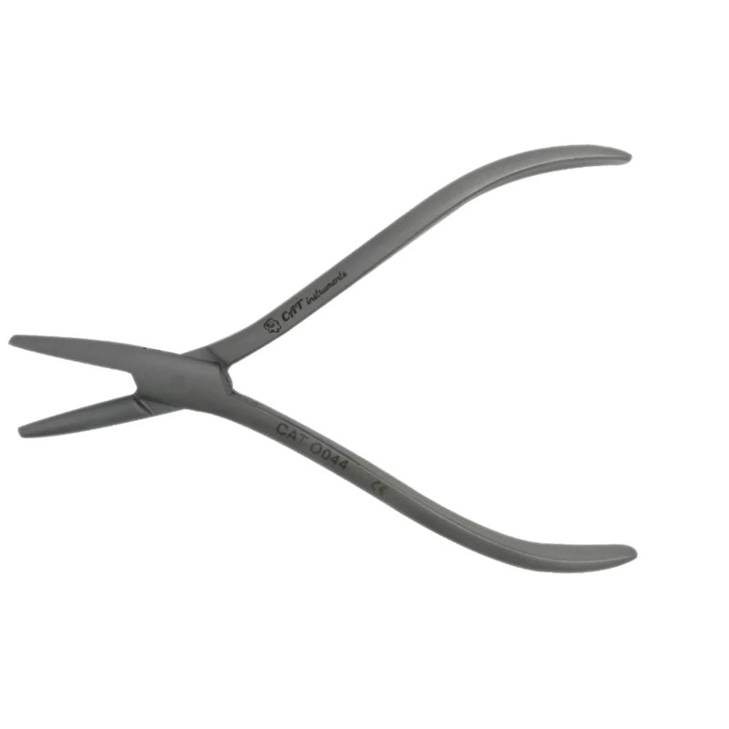 CAT Instruments wire forming half round plier for jewelry and craft work, showing the tool's handle and rounded jaw in a detailed view.